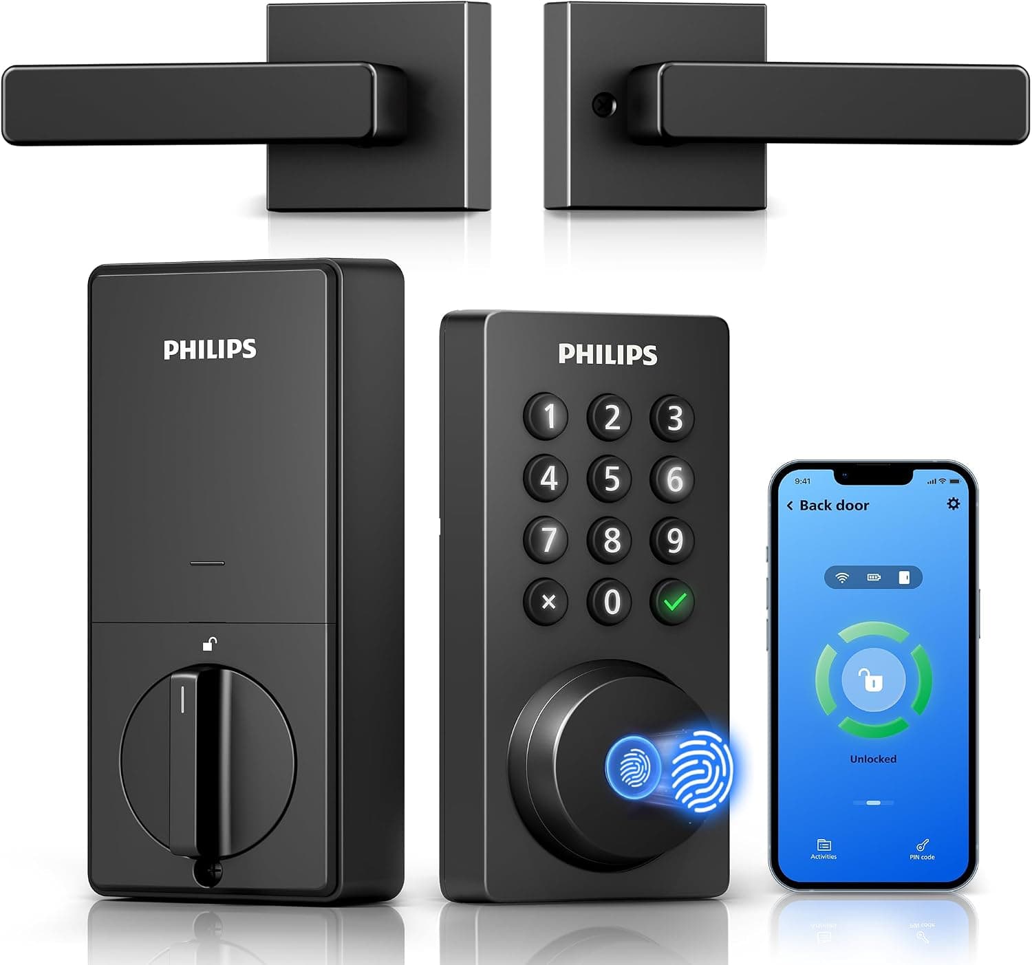 Philips Wi-Fi Keypad Deadbolt with Handle